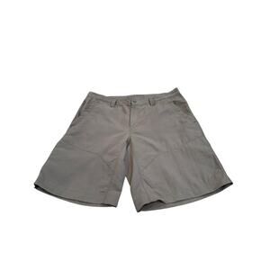 The North Face Cargo Shorts Size 38 7 Pockets Khaki Hiking Athletic 100% Nylon